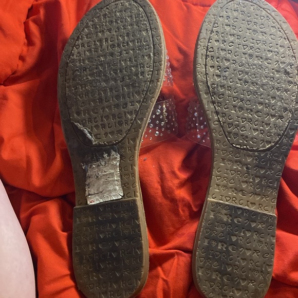 WOMENS SIZE 9 BLING EMBELLISHED SLIDES - Picture 2 of 2